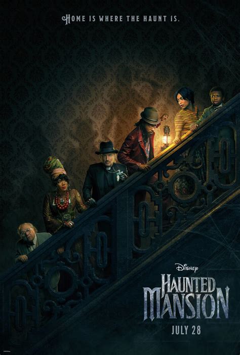  Synopsis. Inspired by the classic theme park attraction, “Haunted Mansion” is about a woman and her son who enlist a motley crew of so-called spiritual experts to help rid their home of supernatural squatters. Directed by award-winning filmmaker Justin Simien, the film features an all-star ensemble cast including LaKeith Stanfield, Tiffany ... 